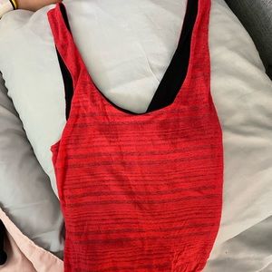 Red Crop Top w/ cool back